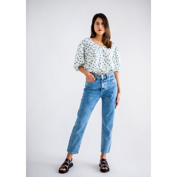 Celeste em Moda para Mujer - Jeans y Pantalones Azul – dinersclubperu