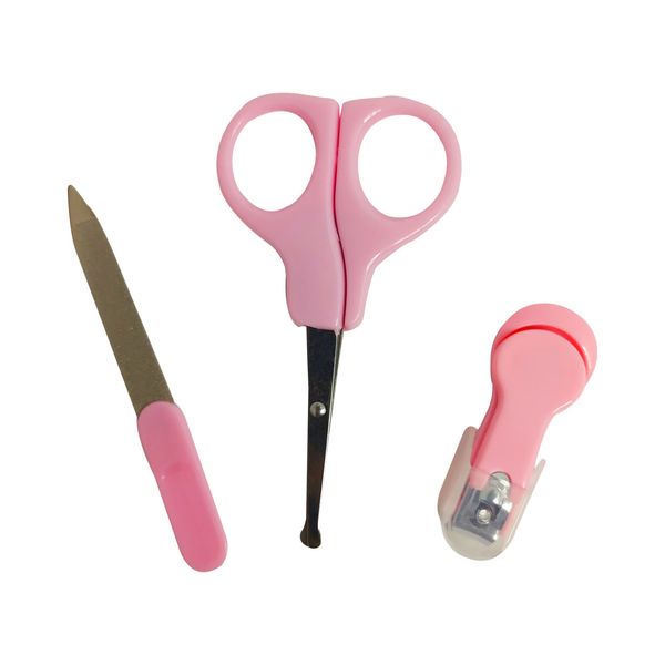 Baby Fees Kit Manicure 3 Piezas Bebe Rosado Dinersclubperu
